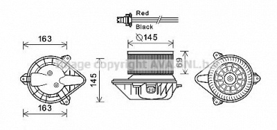AVA QUALITY COOLING rt8582 -  Электродвигатель, вентиляция салона